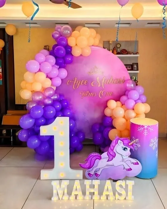 Dreamy Unicorn Theme Ring Decor